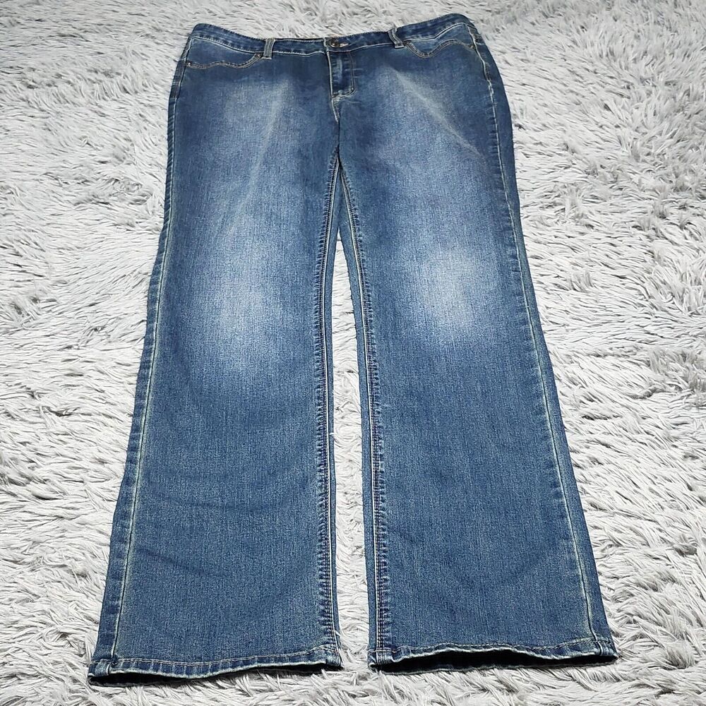 Buffalo David Britton Misha Jeans Womens‎ 12x32 (34x32) Mid Straight Leg Stretch